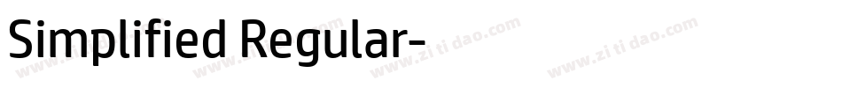 Simplified Regular字体转换